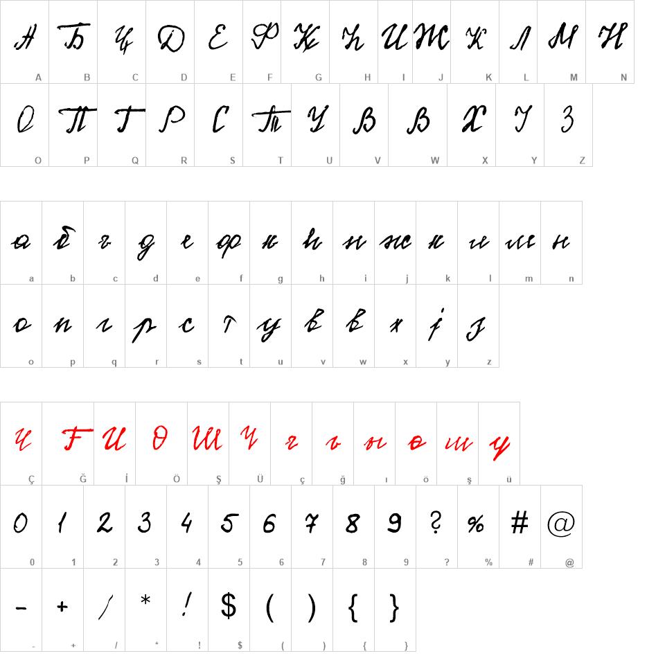 Kirilce font