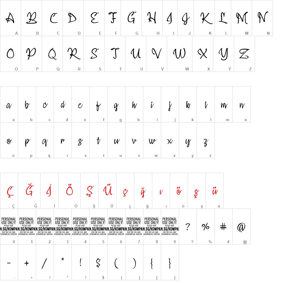 Kompar font