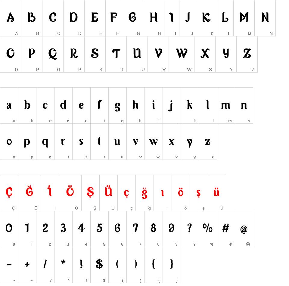 Lamafa font