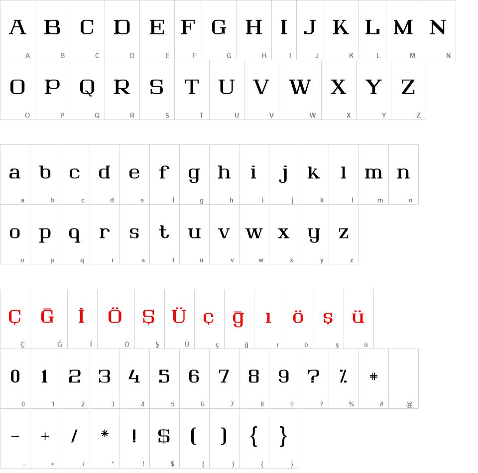 Lousitania font