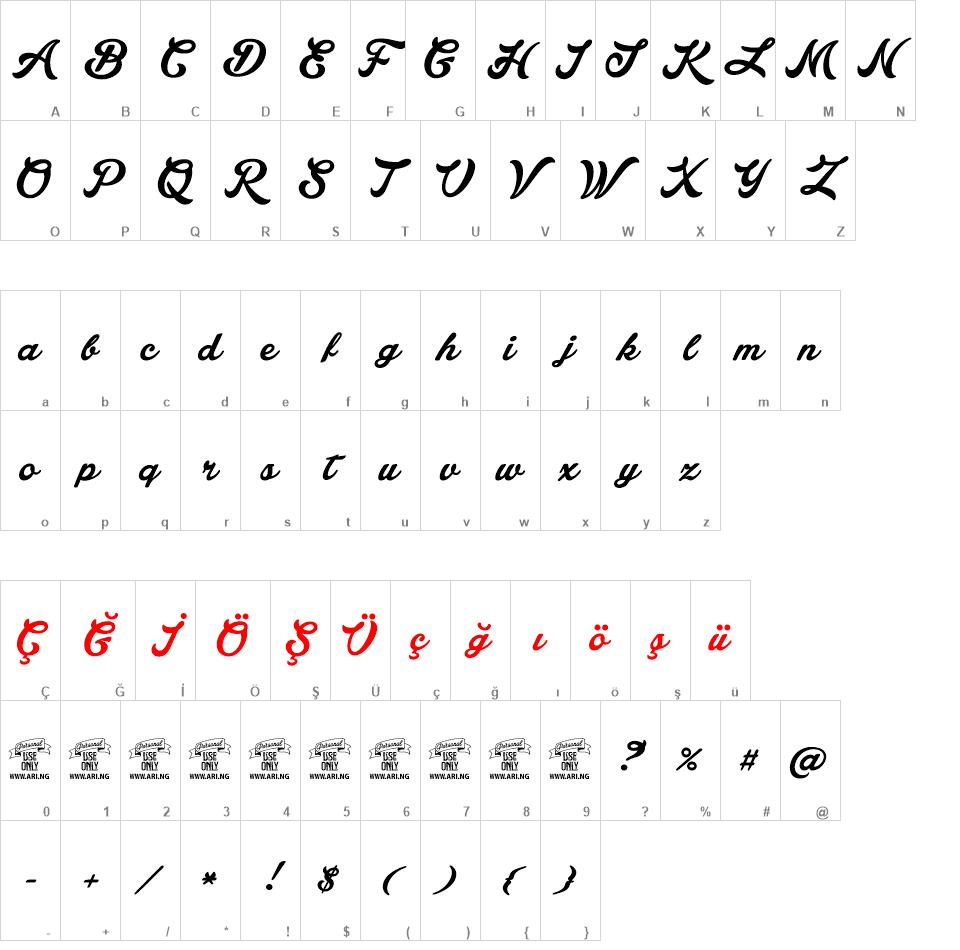 Lakesight font