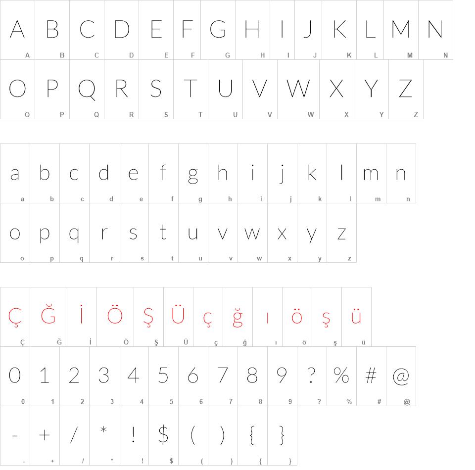 Lato Thin font