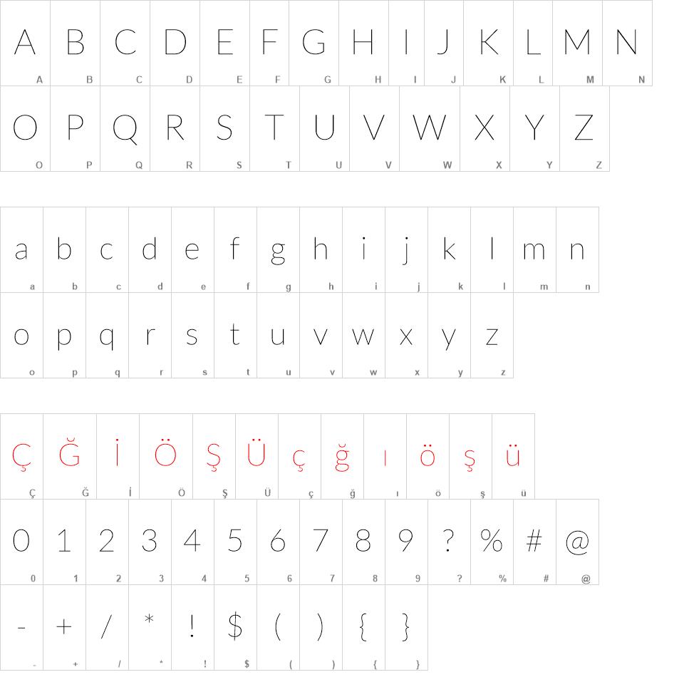 Lato Thin font