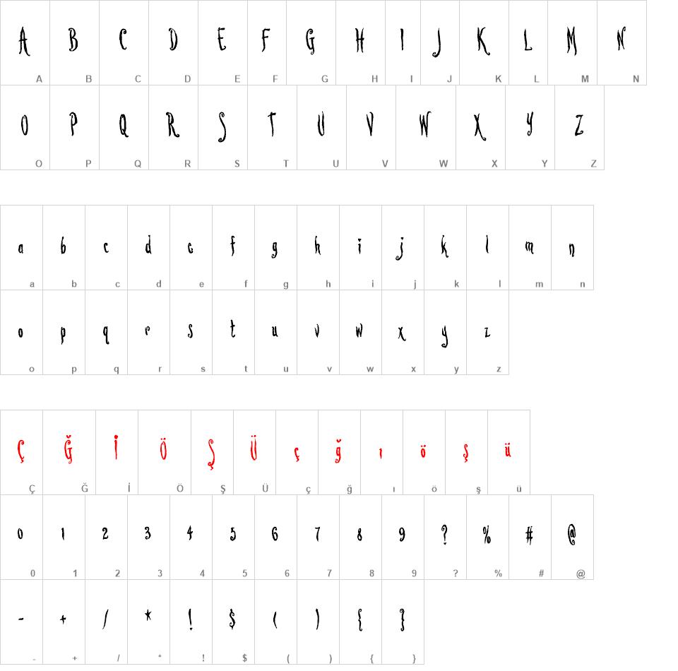 Lovesick AOE font