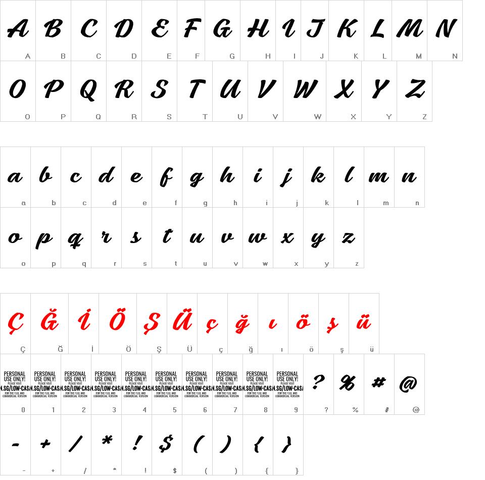 Low Casat Medium font