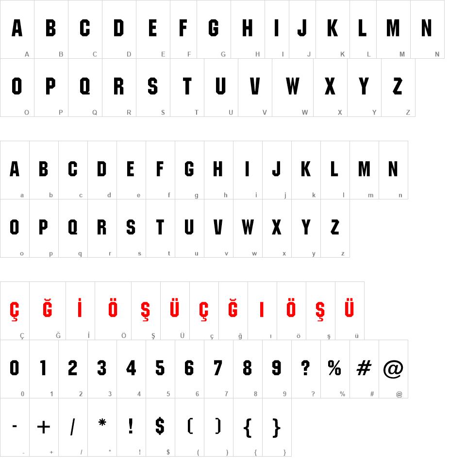 Machine BT font