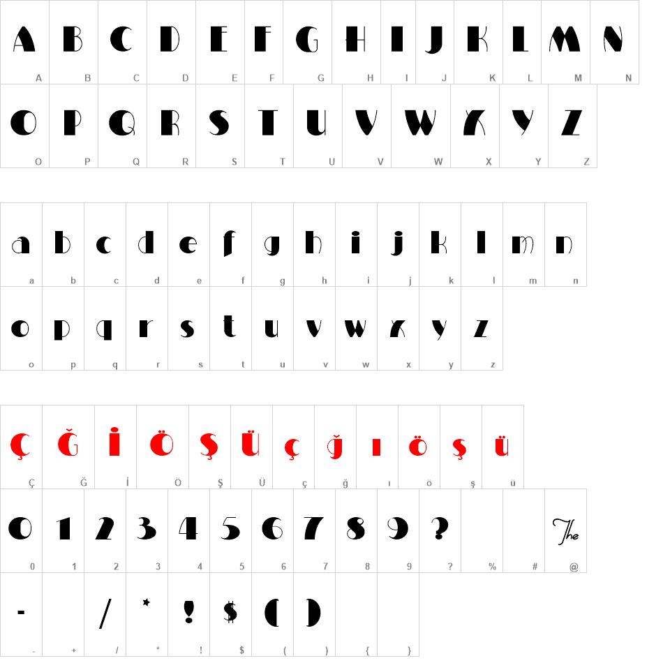 MiltonBurlesque font