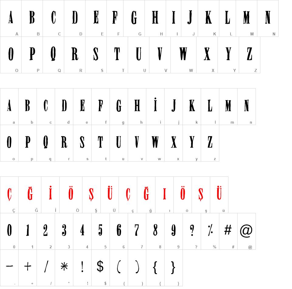 Miserable font