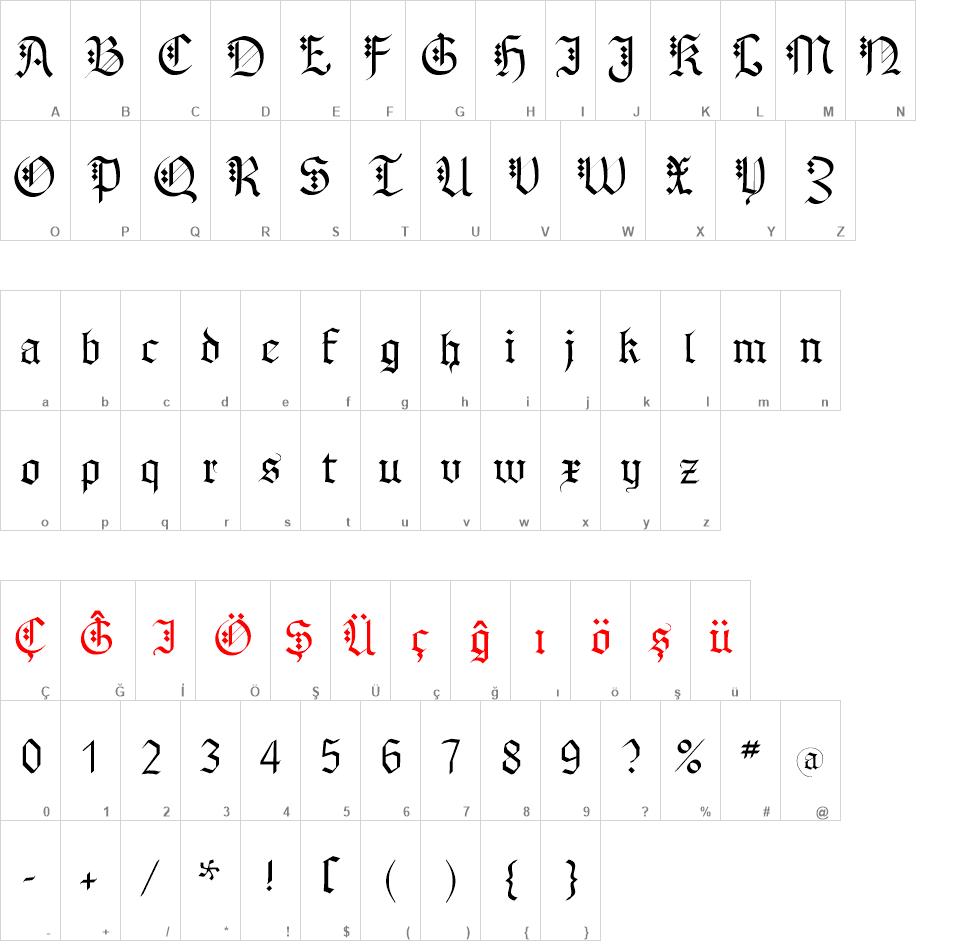 MKBrokenTypes font