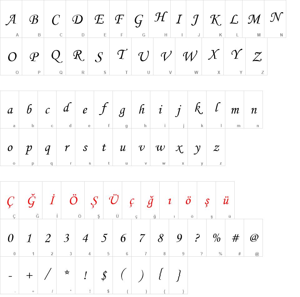 Monotype Corsiva font