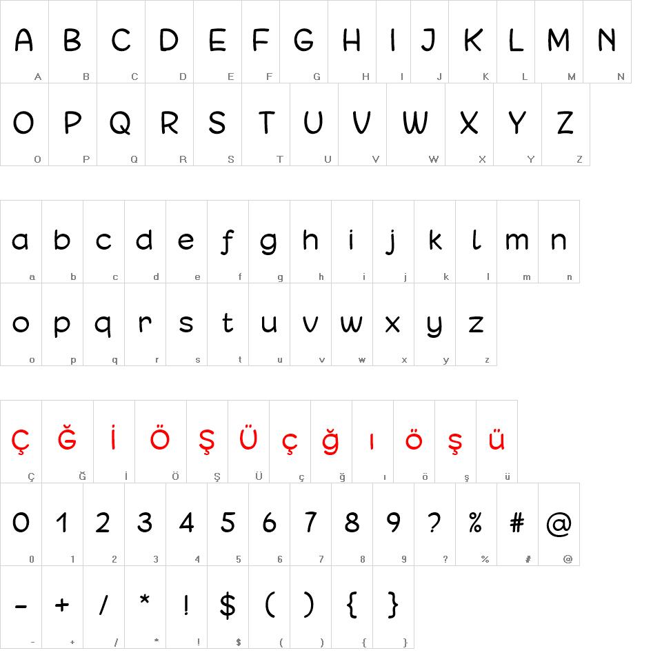 Matchinger font