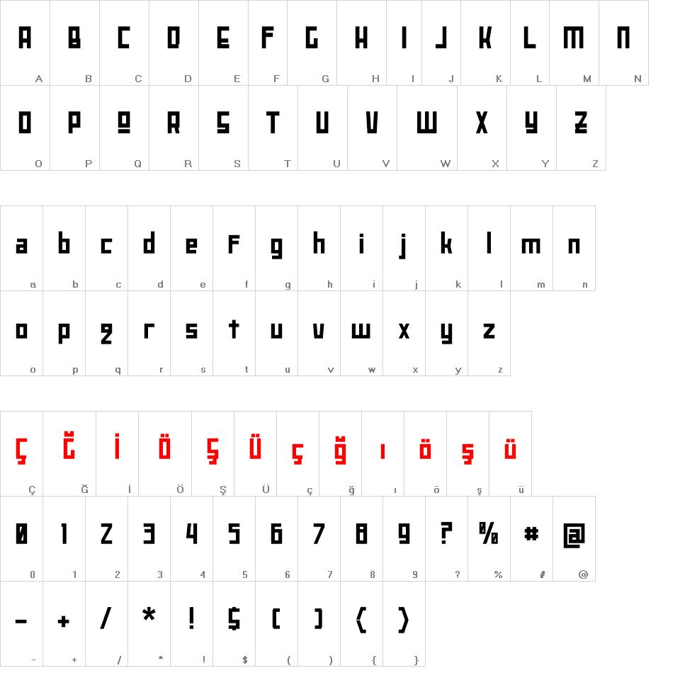 Maze font