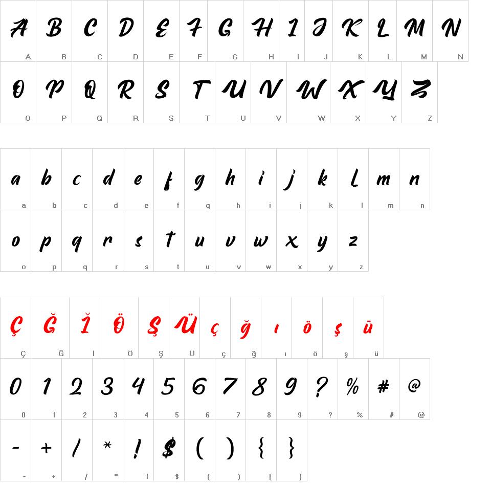 Mistrain font