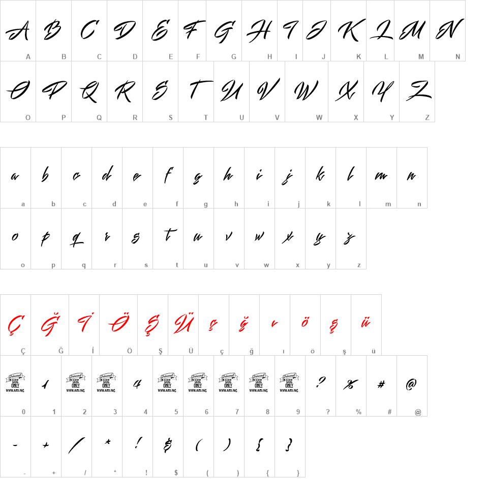 Mistuki font