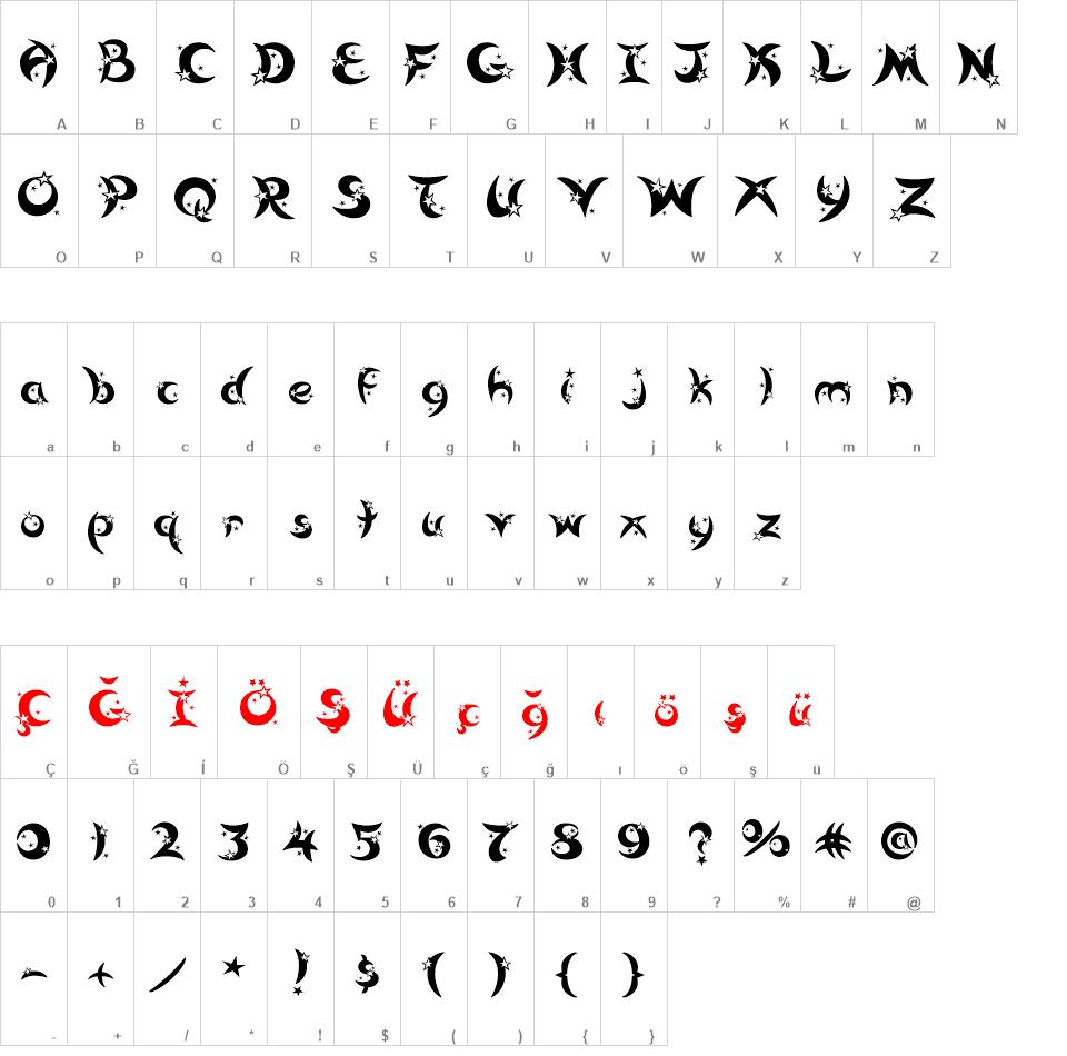 Moonstar font