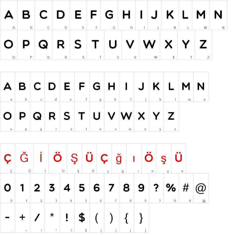 Multicolore  font