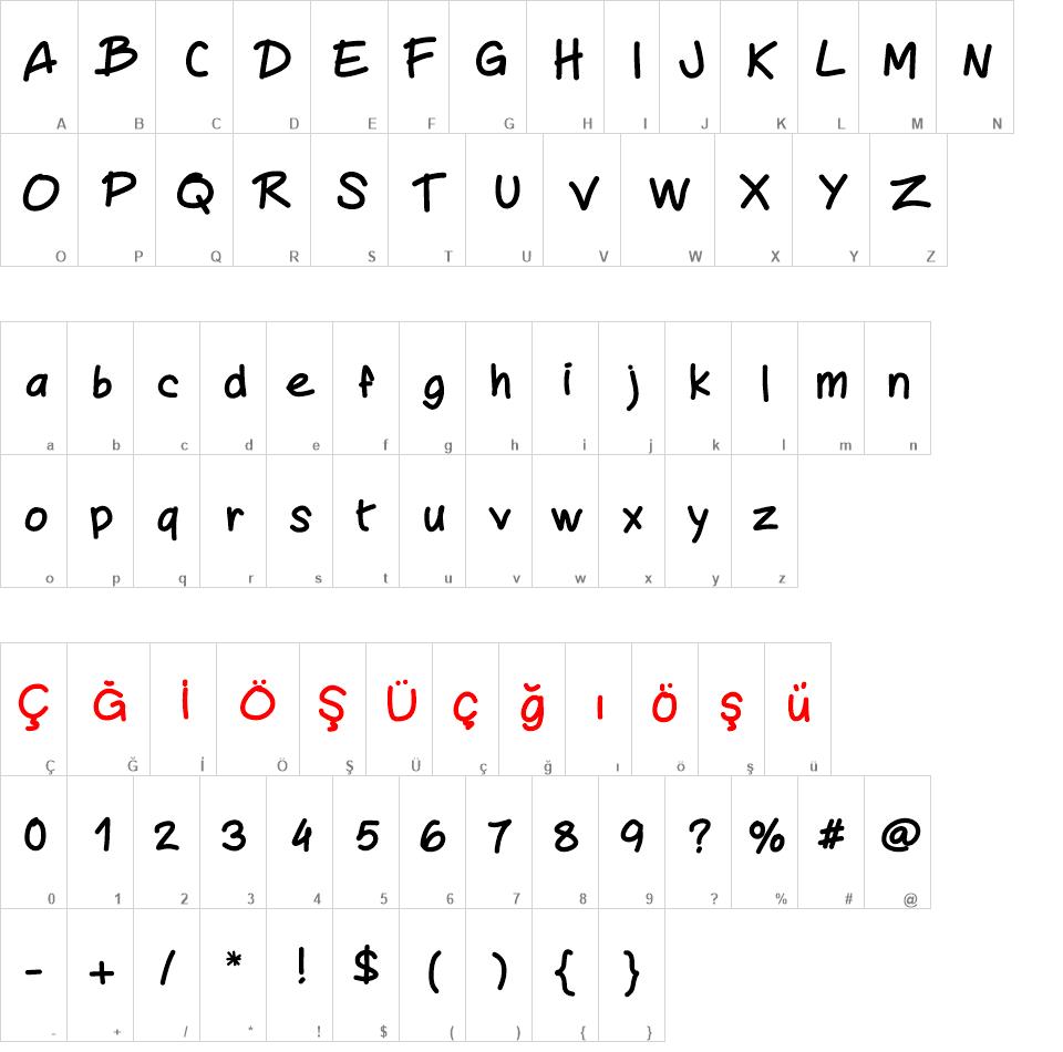 Mywriting Font font