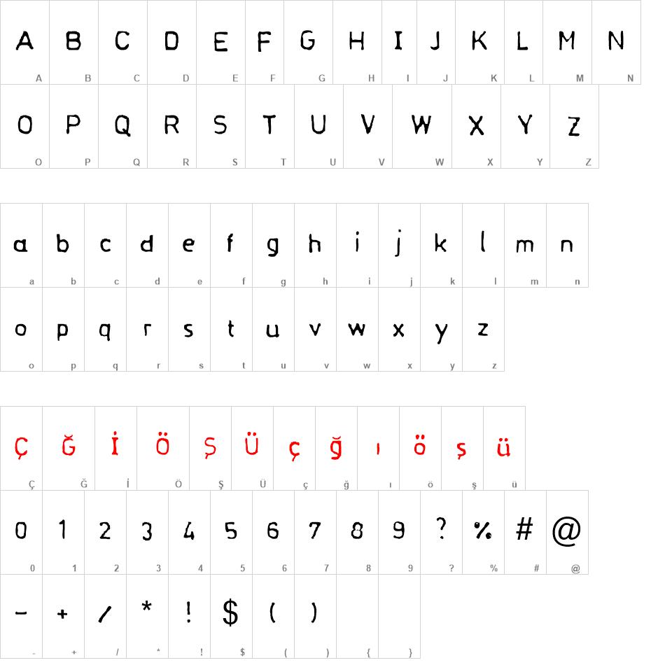 Normograf font