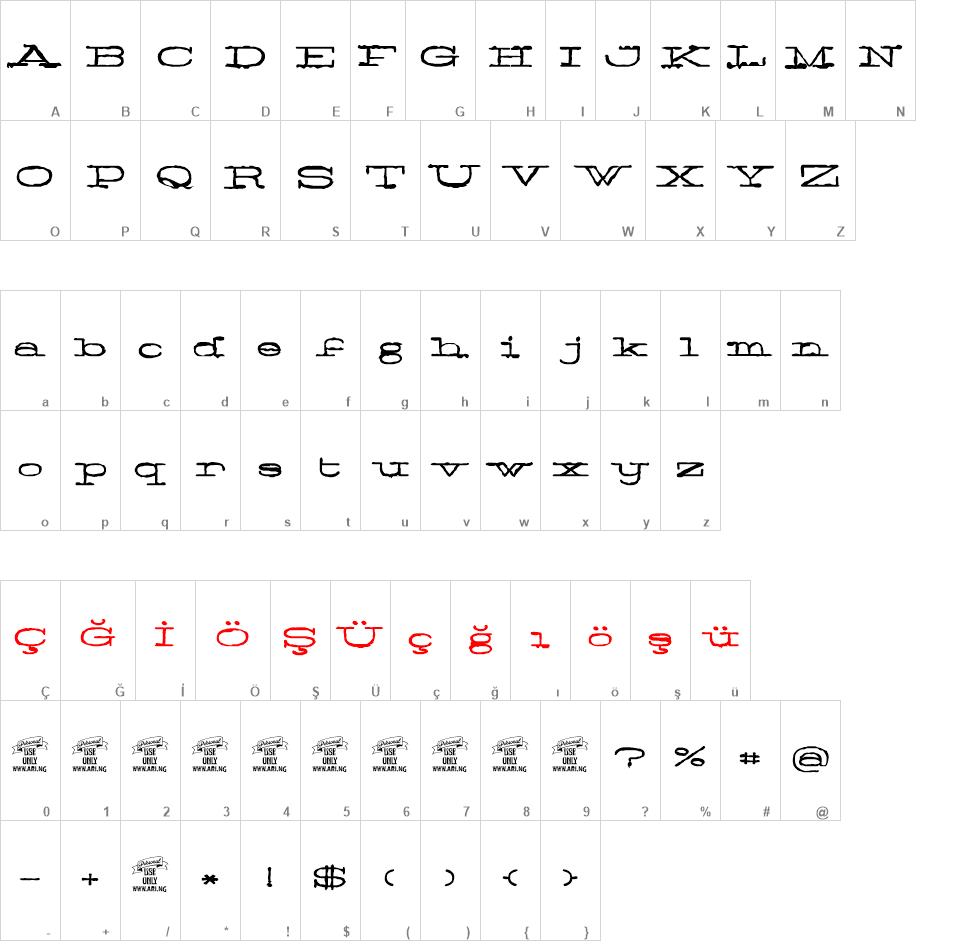 Normale font