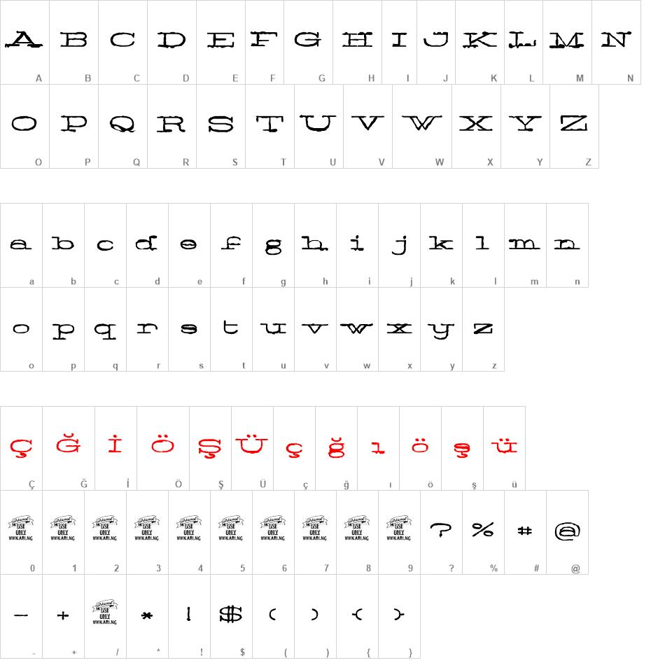 Normale font