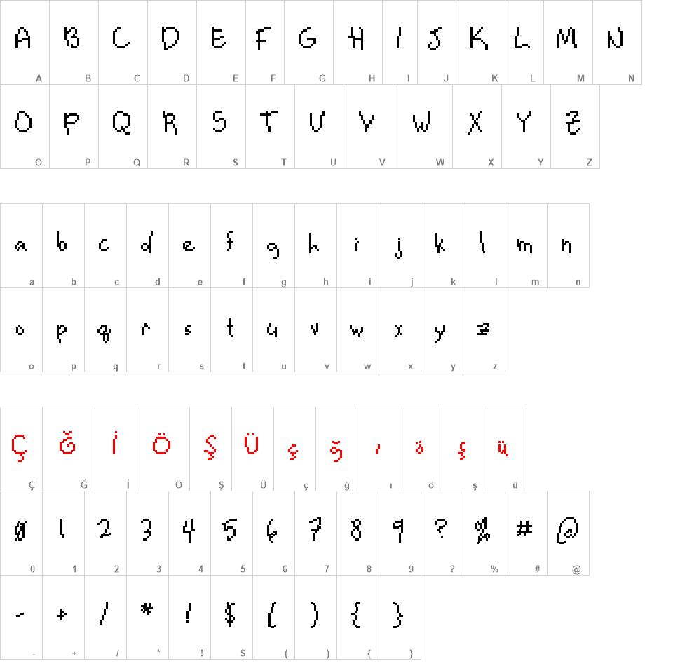 Notepen font