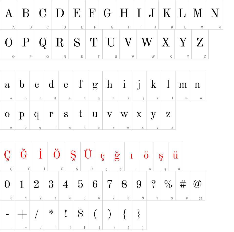 Old Standard TT font