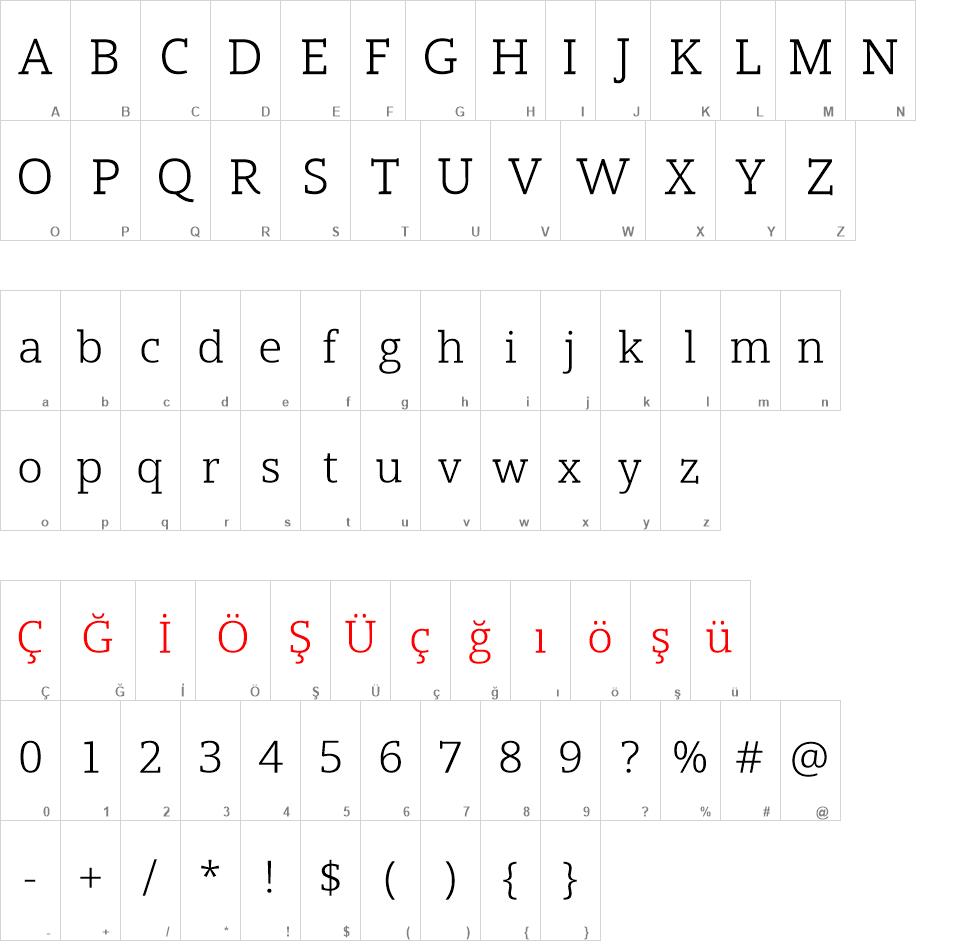 Open Serif font