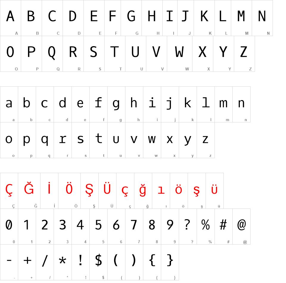 Oxygen Mono font