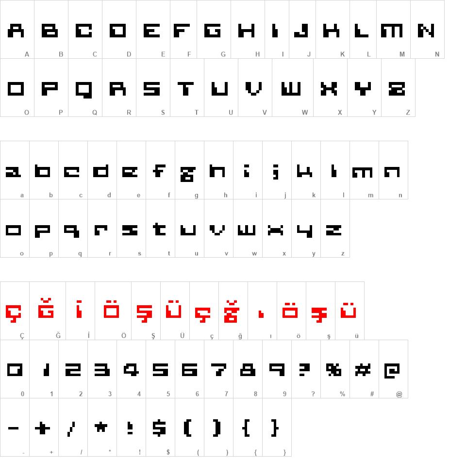 Planetary Contact font