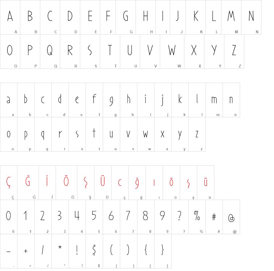 Prohandy font