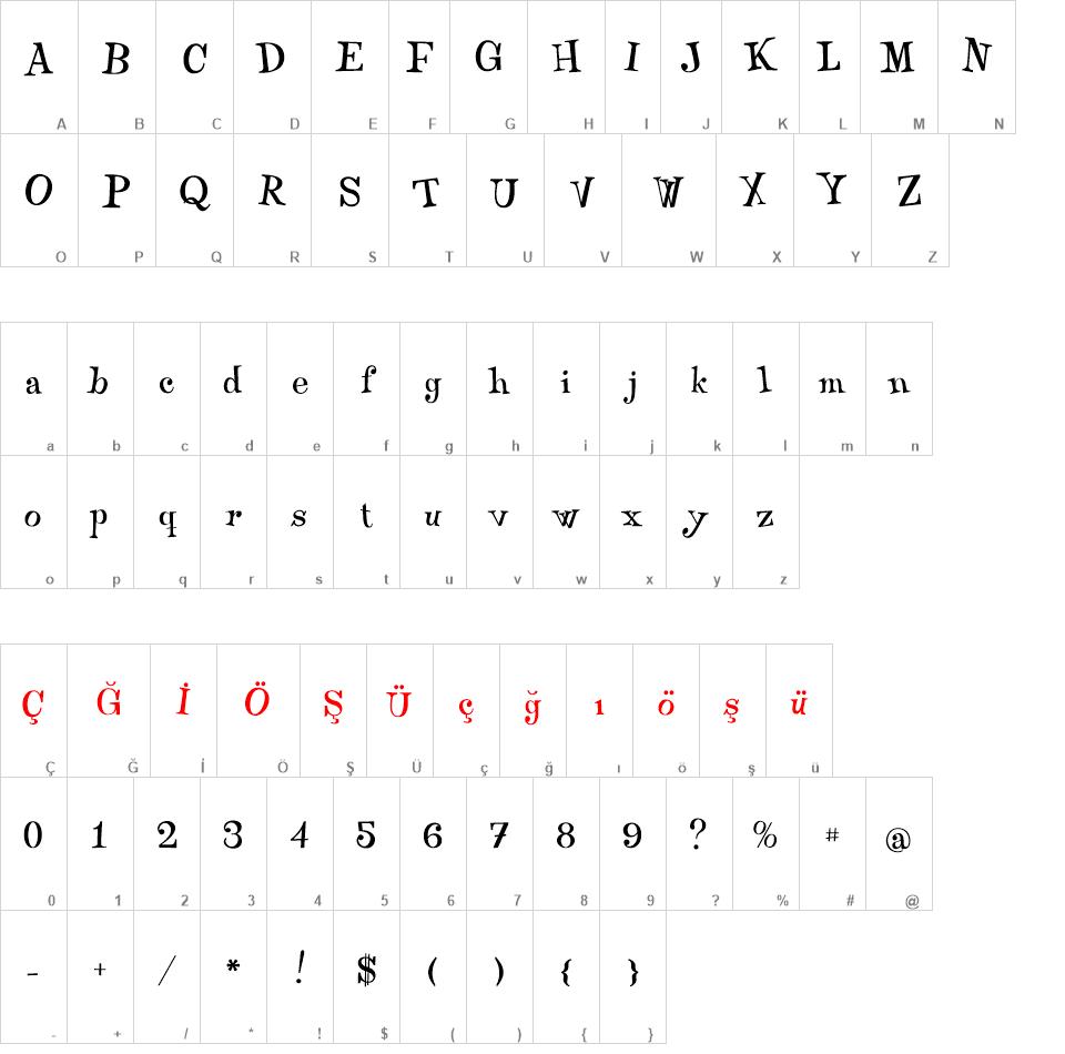 Qraxy font