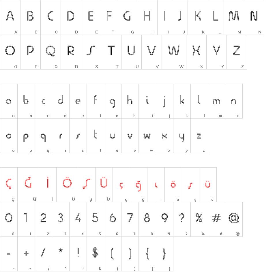 Quesat Striped font