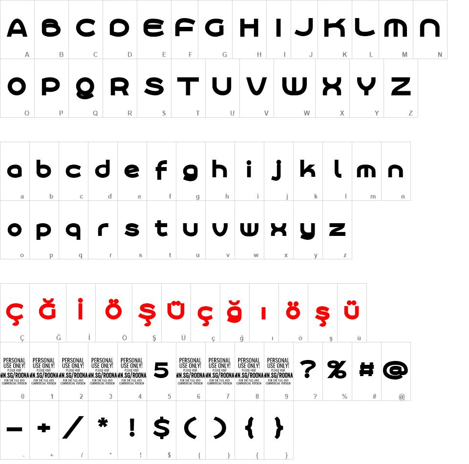 Roona Sans font