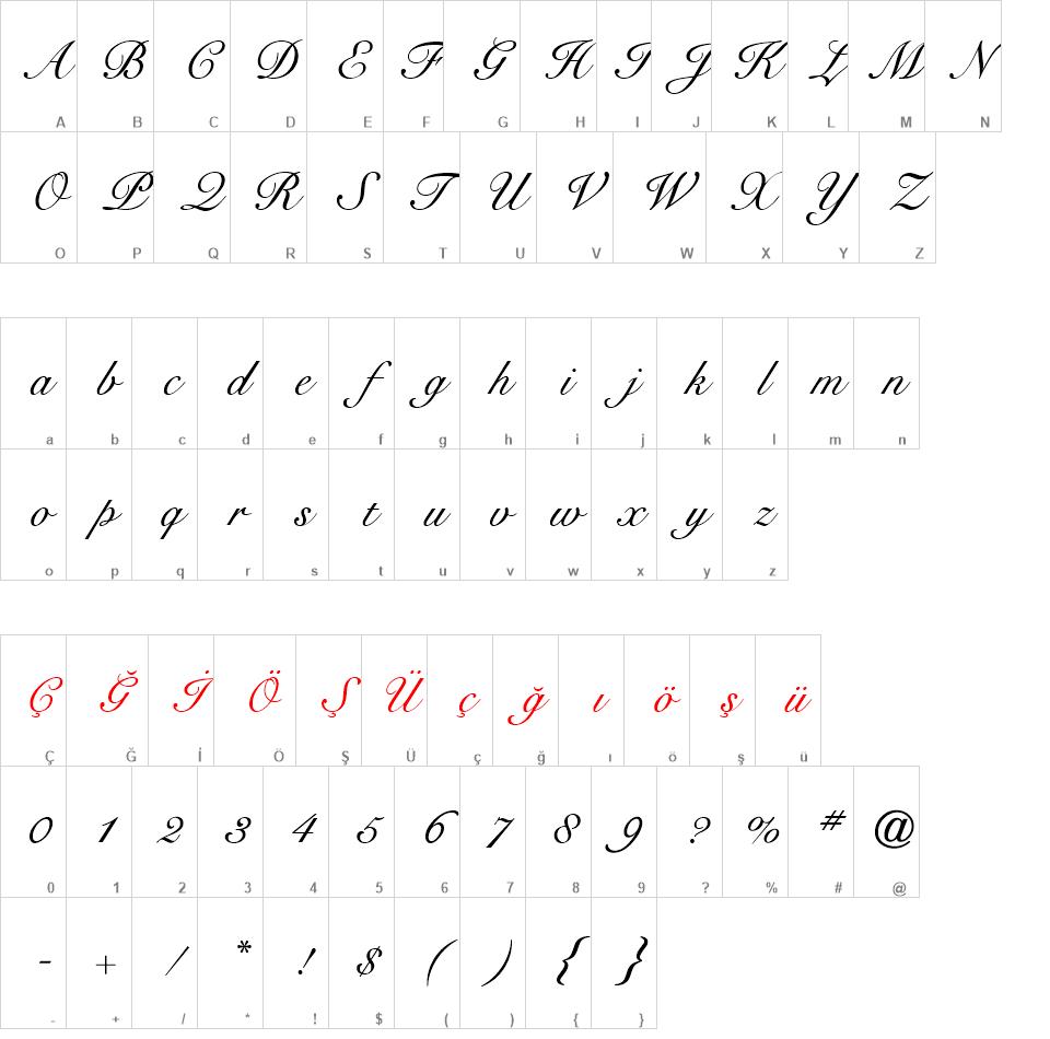 Signet Roundhand ATT font