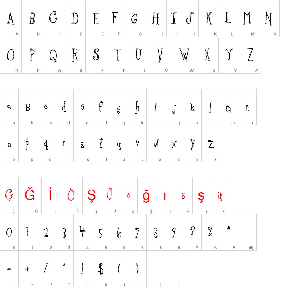 Sketchbook  font