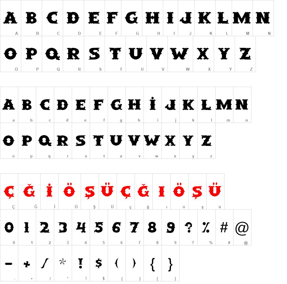 SaloonExt font