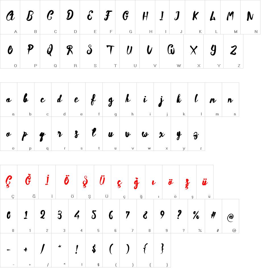 Sambalado font