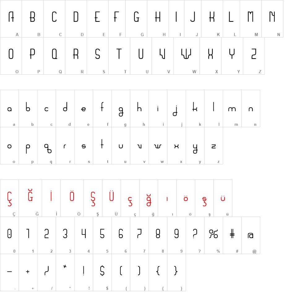 Sanserifing font