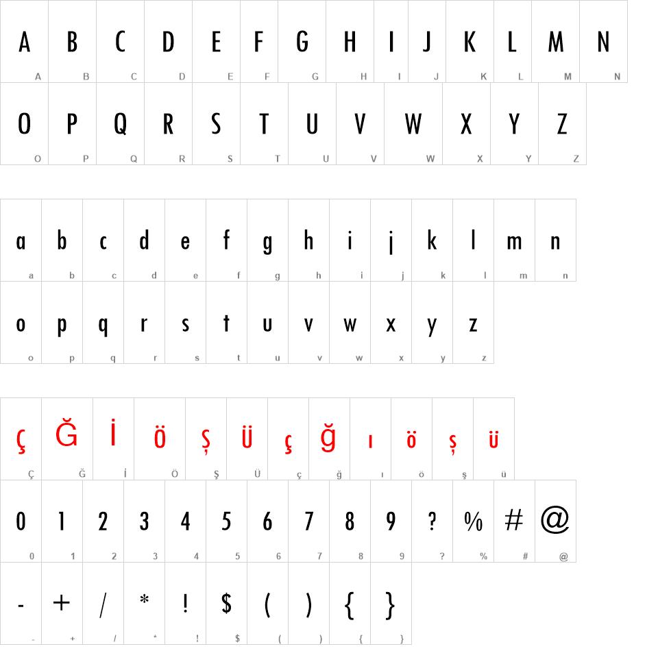 Tw Cen MT Condensed font