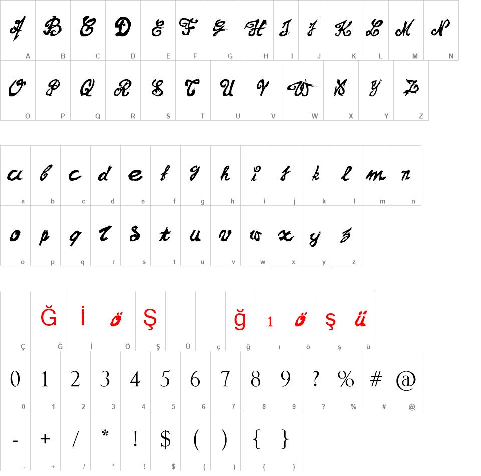 The Lost and Damned font