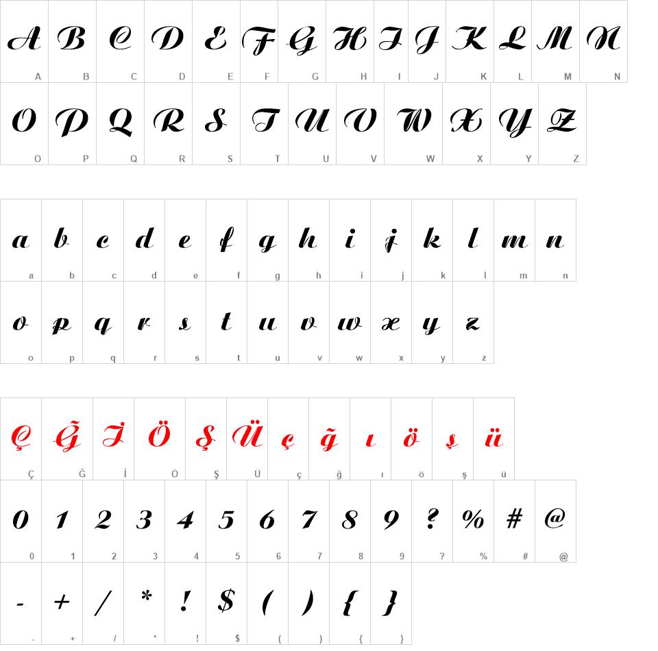 TR Aristocrat font