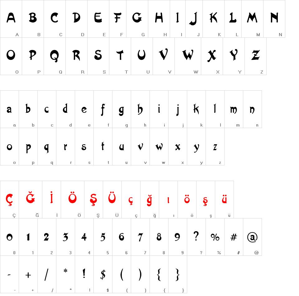 TR Artistik font