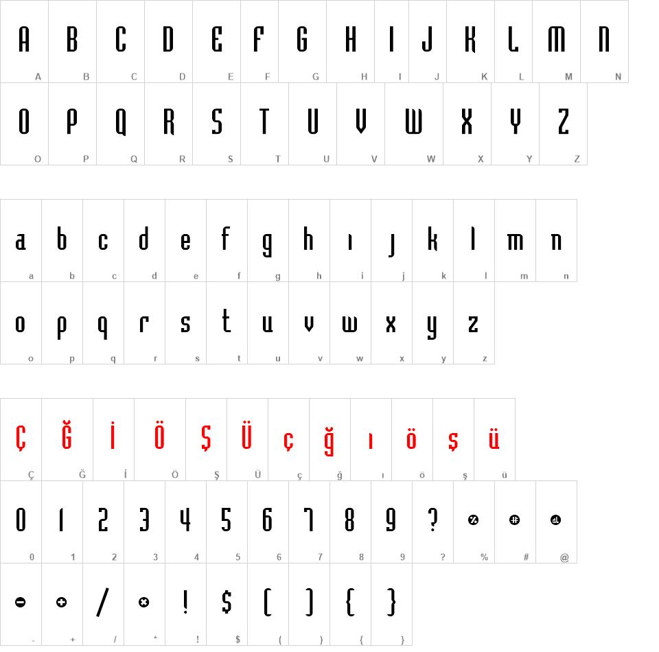 TR Bedrock font