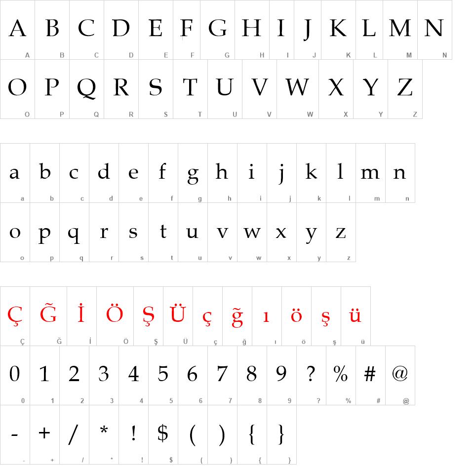 TR Book Antiqua font