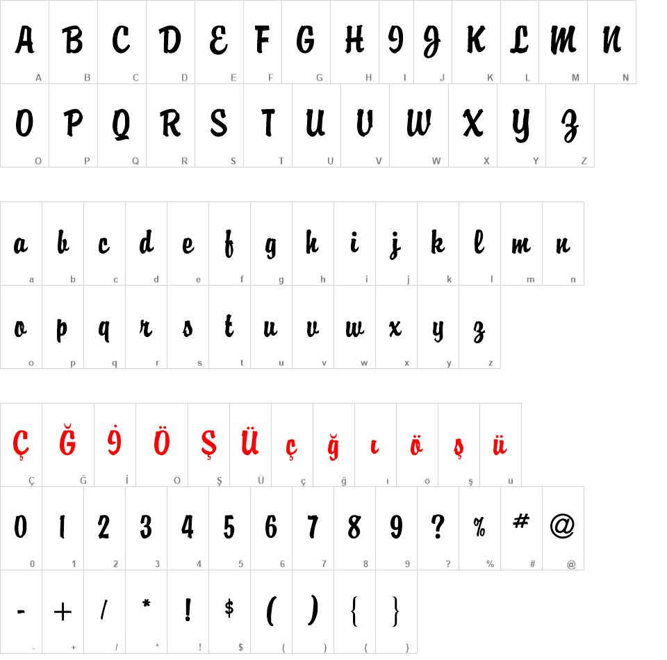 TR Briquet font