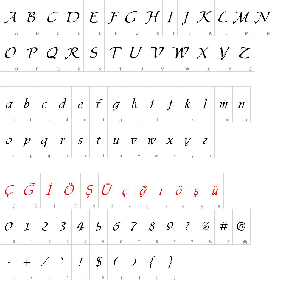 TRChaucer font