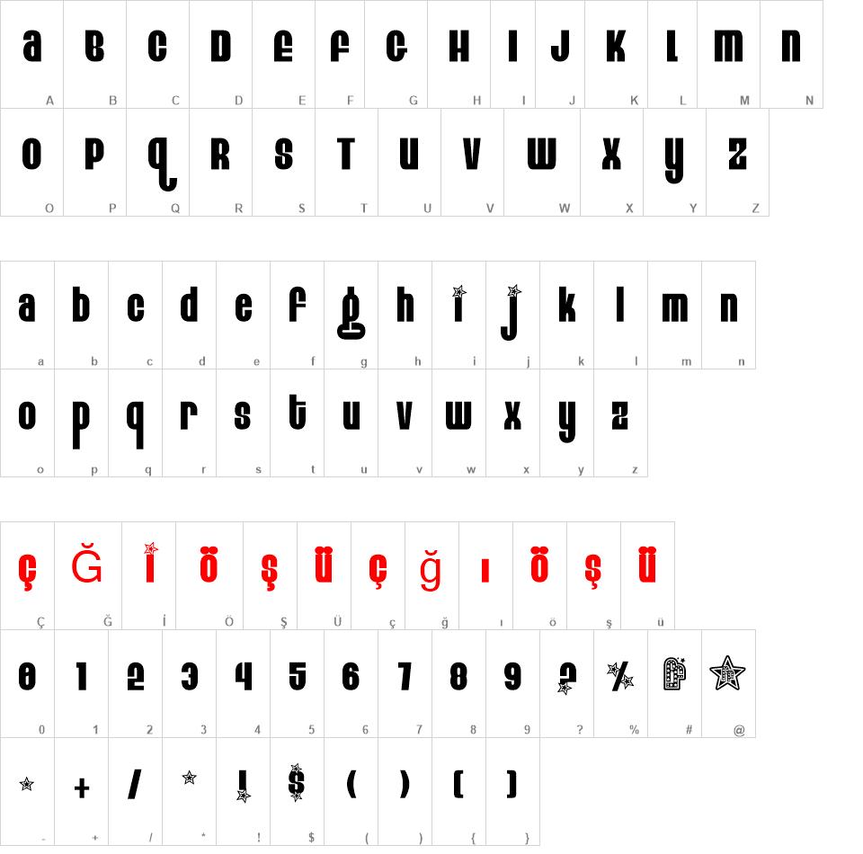 TR Eight Track font