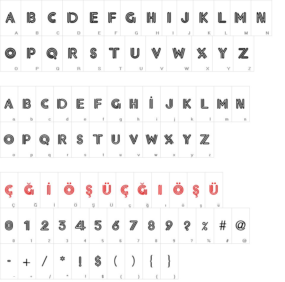 TR Eklektic font