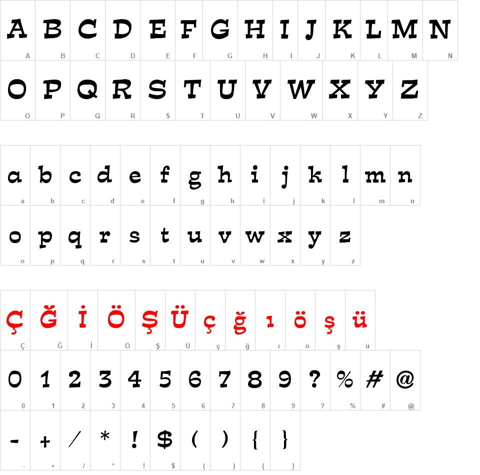 TRExpo font