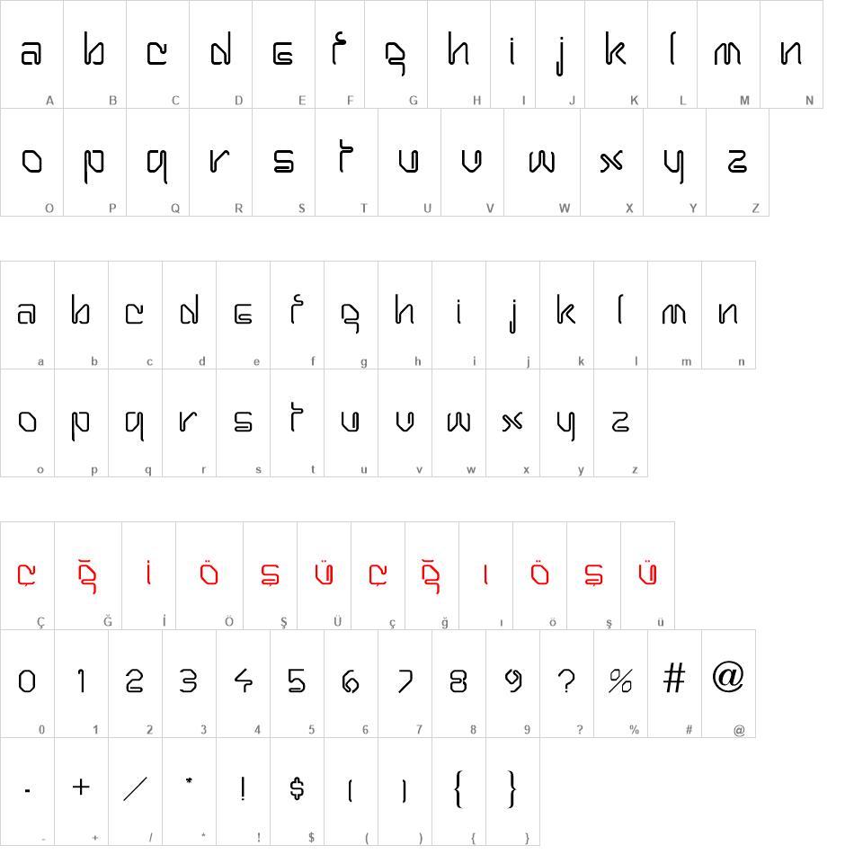 TR Harpoon font